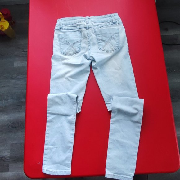 London distressed low rise skinny jeans women's junior size 5 - Picture 3 of 8